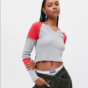 UO BDG Carmen Colorblock Long Sleeve Tee